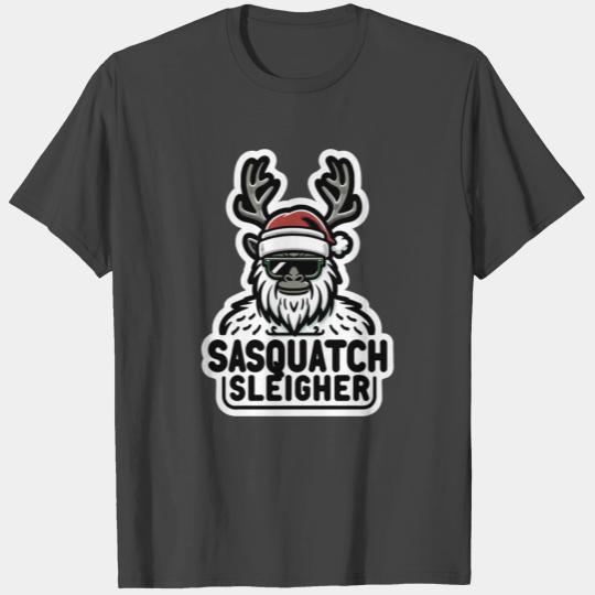 Holiday Hero,The Sasquatch Sleigher T Shirts