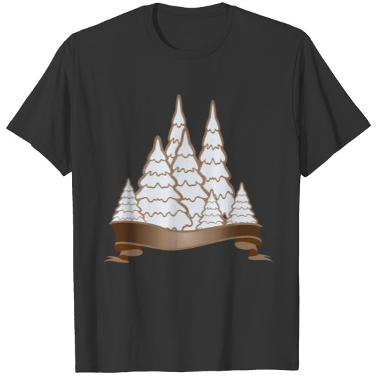 beautiful gingerbread forest for Christmas T Shirts