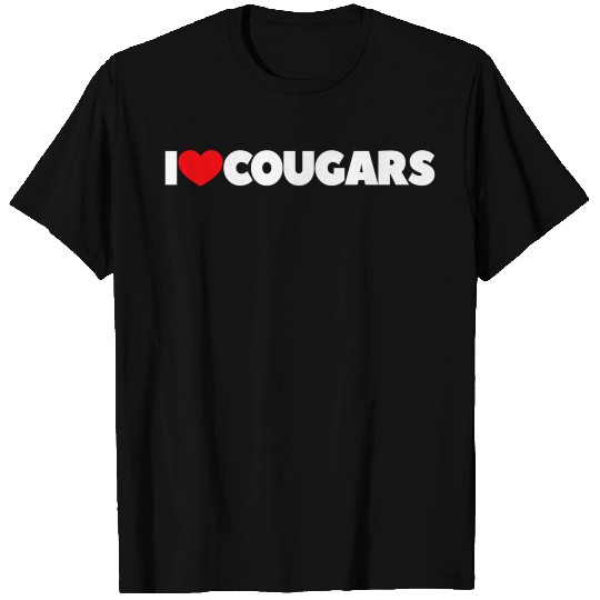 I Love Heart Cougars T Shirts