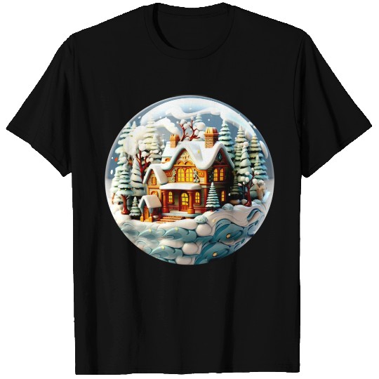 Christmas Round Ornament Sublimation T Shirts