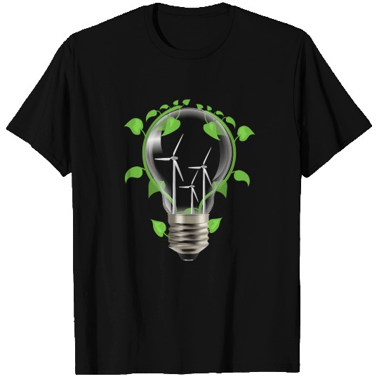 Environment light bulb T Shirts