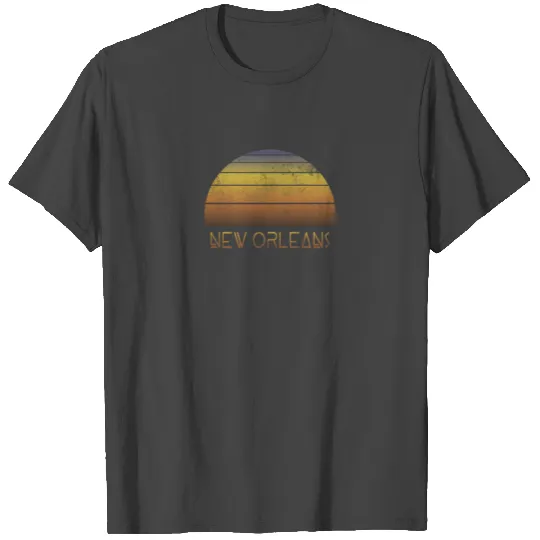 Retro New Orleans Sunset Vacation Souvenir T Shirts