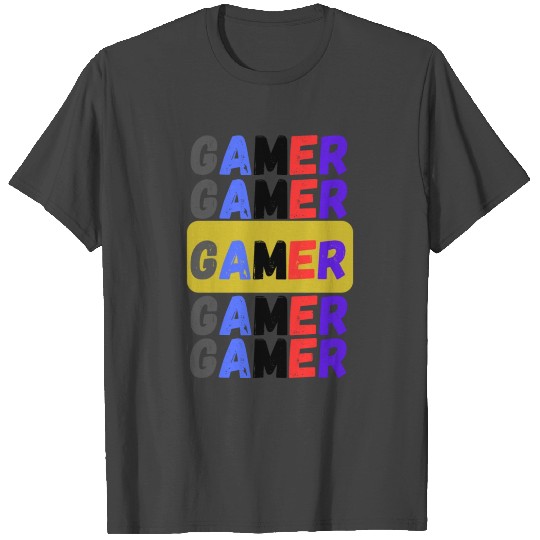 Distressed Retro Gamer T Shirts