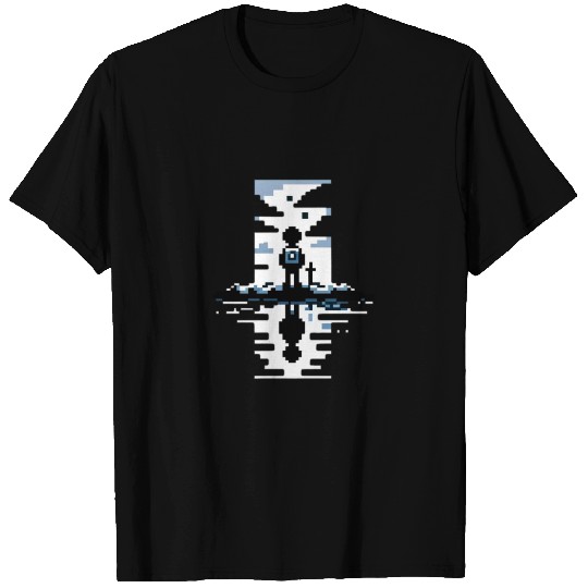 Inner Journey Pixel Art Reflective Self-Discovery T Shirts