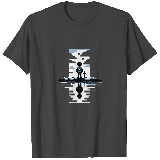Inner Journey Pixel Art Reflective Self-Discovery T Shirts