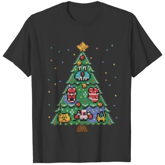 Pixel Art Christmas Trees T Shirts