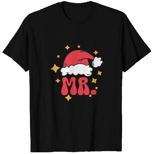 Mr And Mrs Claus Christmas Couples Matching Pajama T Shirts