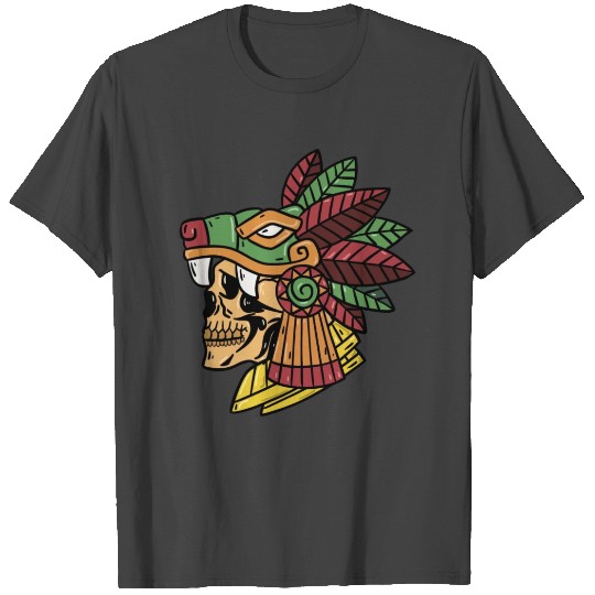 Headmen Of Maya Ethnic Group Skull T Shirts