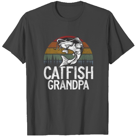 Catfish Catfishing Angler Noodler Fisherman Mirror T Shirts