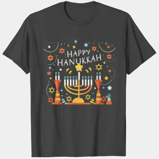 Happy Hanukkah T Shirts for Kids, Teens, Men & Women