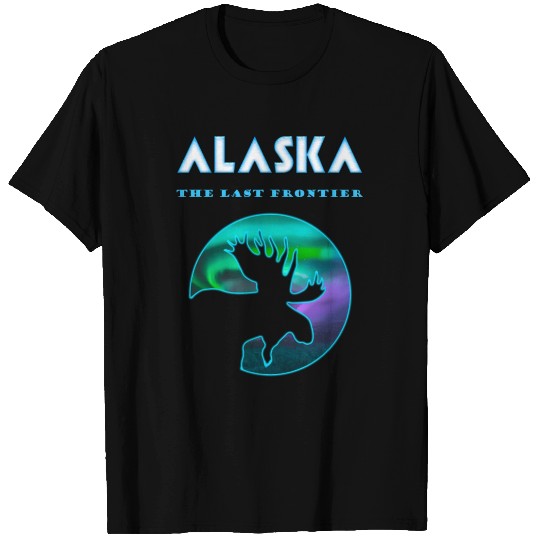 Alaska Northern Lights Alaskan Moose With Aurora T Shirts