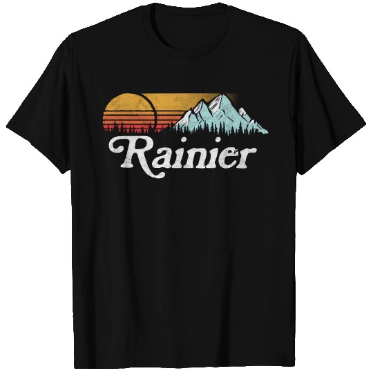 Mount Rainier Mountains Sun T Shirts