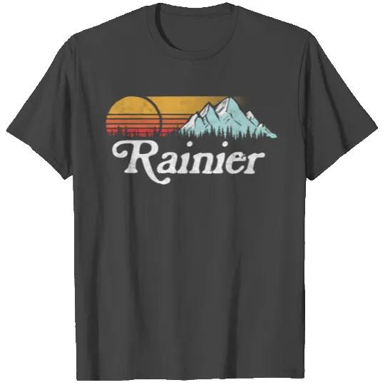 Mount Rainier Mountains Sun T Shirts
