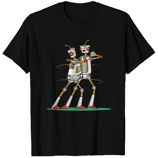 Robot Love Valentine T Shirts