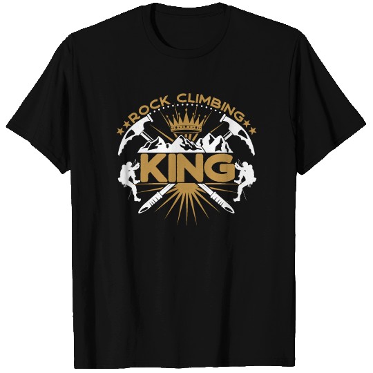 Rock Climbing King T Shirts