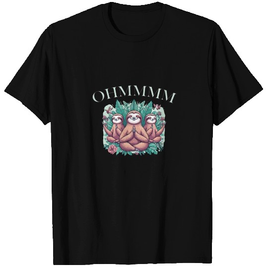 Lazy Meditation Relaxation Sloth Chillers T Shirts