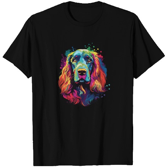 Watercolor Colorful Cocker Spaniel T Shirts
