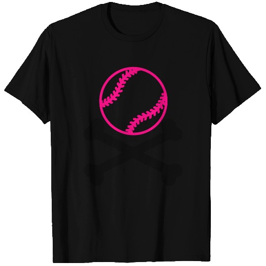 softball crossbones T Shirts