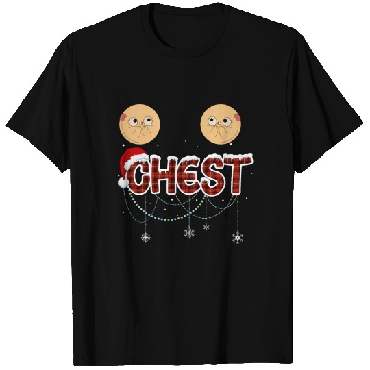 Funny Christmas Matching Couple Chest Nuts Pajama T Shirts
