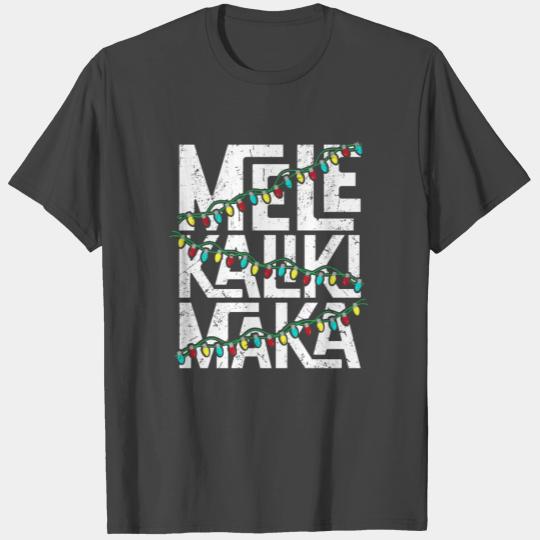 Mele Kalikimaka Hawaiian Christmas Holidays Themed T Shirts