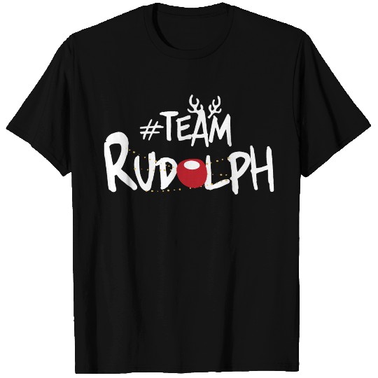 Team Rudolph Funny Christmas Reindeer Lover Meme T Shirts