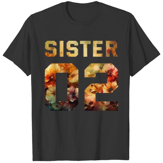 COUPLE FLOWER SISTER 02 T Shirts