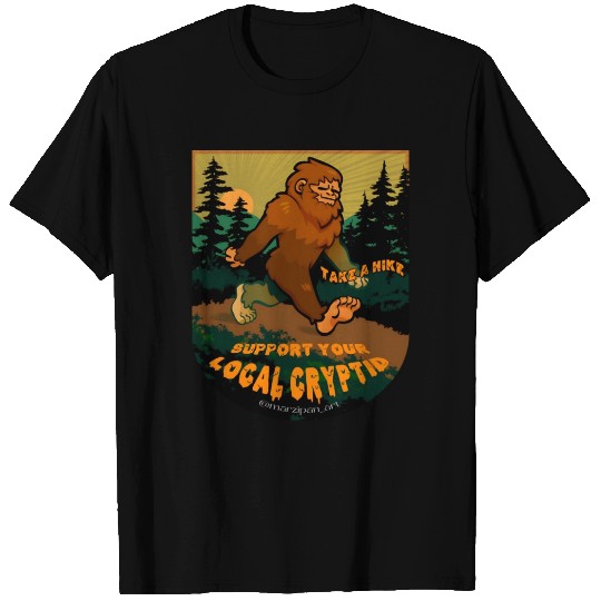 Bigfoot Support Your Local Cryptid T Shirts