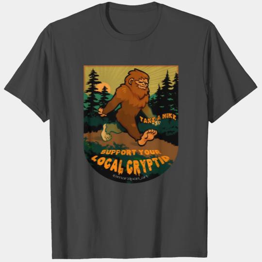 Bigfoot Support Your Local Cryptid T Shirts