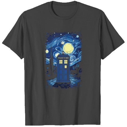 Starry Starry Tardis T Shirts