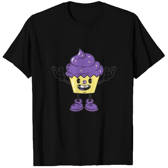purple ice cream cup design T Shirts