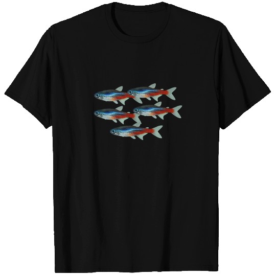 Neon Tetra Fish Bright Color Freshwater Sea Life T Shirts