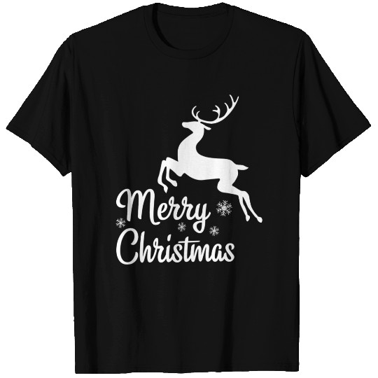 Merry Christmas Reindeer Xmas Family Funny T Shirts
