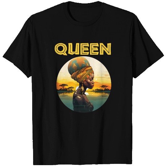 Afrocentric Queen Gift T Shirts.