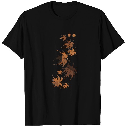 Maple Leaves In The Wind T Shirts