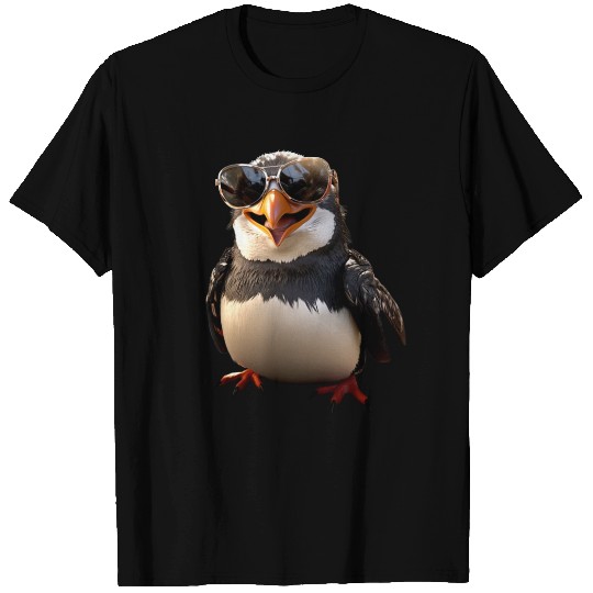 Penguin With Sunglasses Gift I Love Cute Penguins T Shirts
