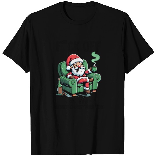 Funny Christmas F*ck Off Merry Christmas T Shirts