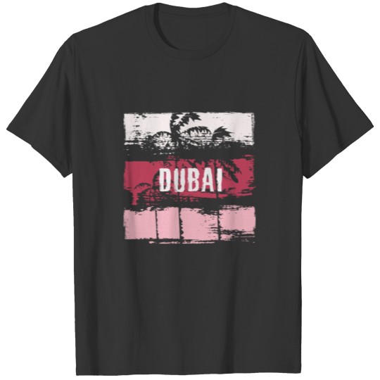 Dubai UAE United Arab Vacation Souvenir Abstract T Shirts