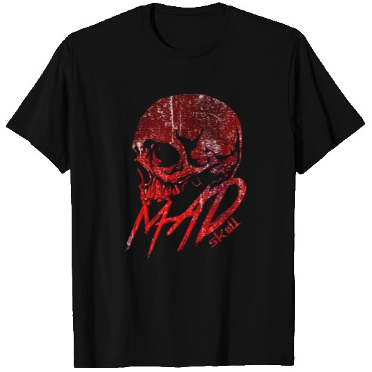 Red Skull with Lightning Graffiti T Shirts