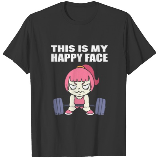 Happy Face Muscle Builder Gift T Shirts