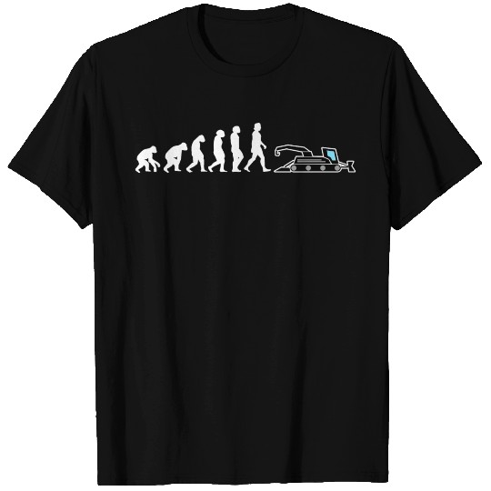 Snow groomer Evolution snow vehicles ski slope T Shirts