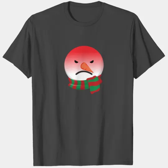 Snowman Emoticons Angry Snowman Christmas Emoticon T Shirts