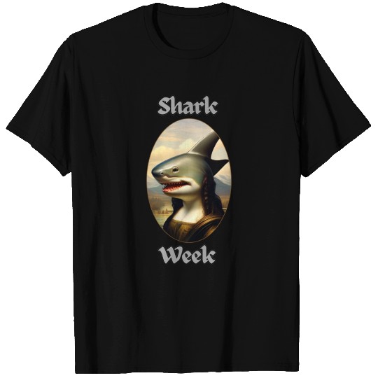 Shark mona lisa T Shirts
