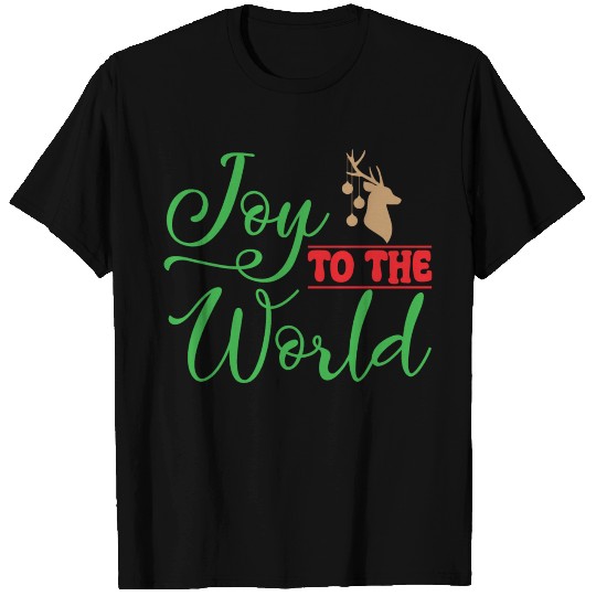 Joy to the world, Christmas design T Shirts