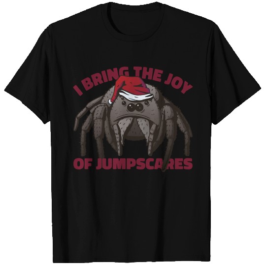 Creepy Christmas Joy Spider T Shirts