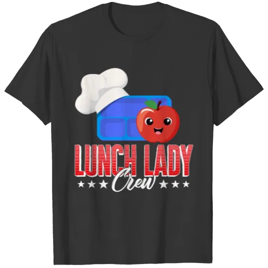 Lunch Lady T Shirts, Lunch Lady Crew Apple Lunch
