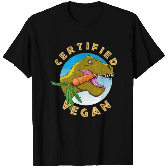 Vegan T Rex Heating A Carrot Certified Vegan T Shirts