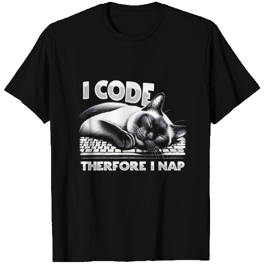 Computer cat - 21 code napping T Shirts