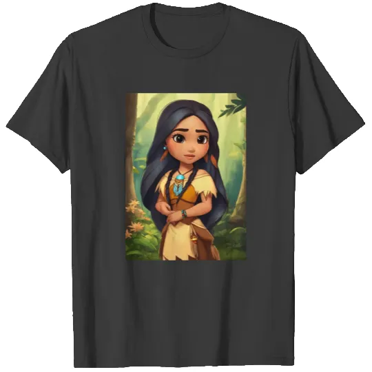Disney Pocahontas in chibi style T Shirts