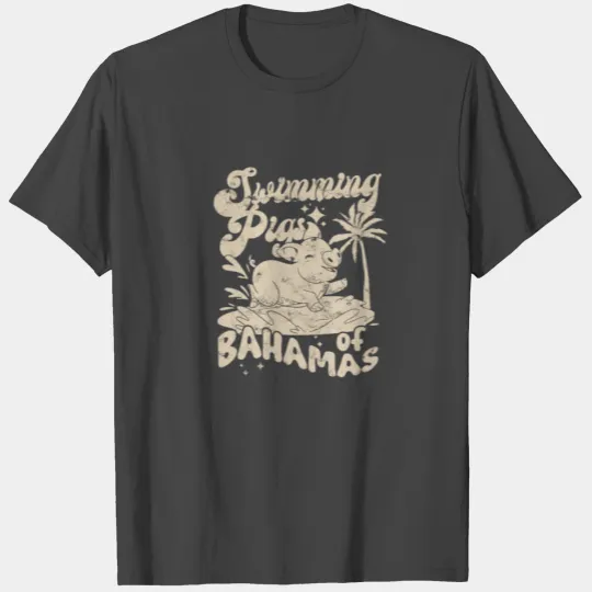Swimming pigs of bahamas Bahamas North Sea Beach T Shirts