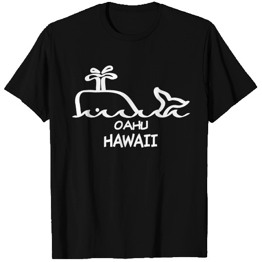 Oahu Hawaii Whale Souvenirs Gifts Vacation Trip T Shirts